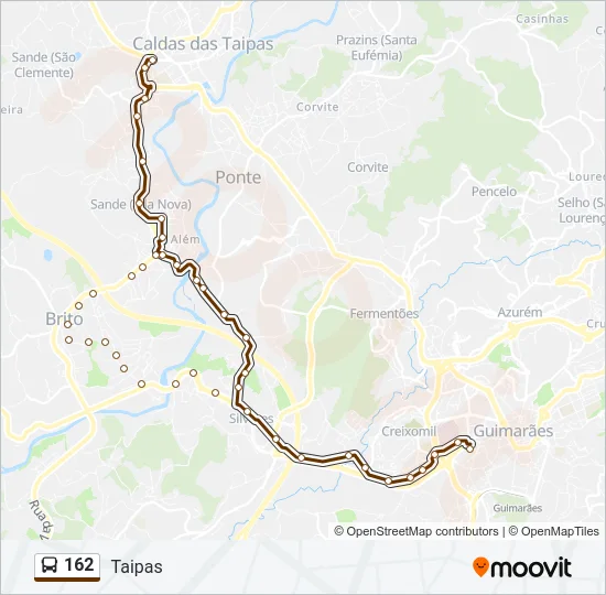 162 Bus Line Map