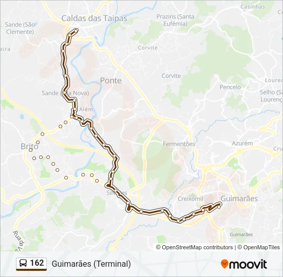 162 Bus Line Map