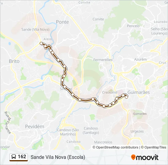 162 Bus Line Map
