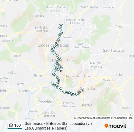 163 Bus Line Map