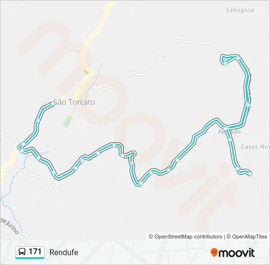 171 Bus Line Map