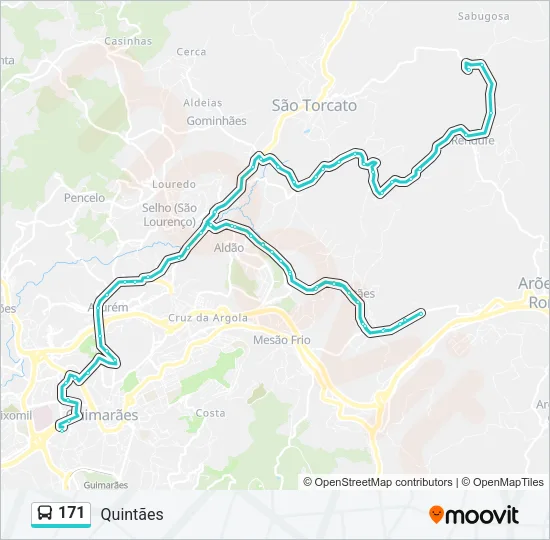 171 Bus Line Map