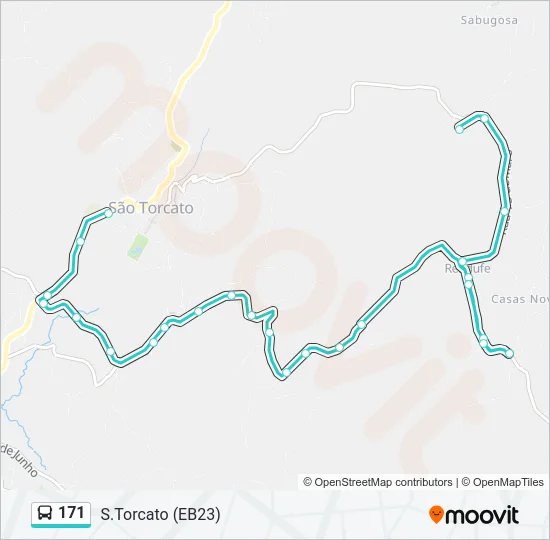 171 Bus Line Map