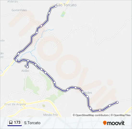 173 Bus Line Map