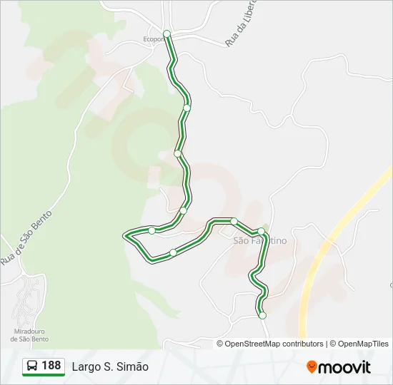 188 Bus Line Map