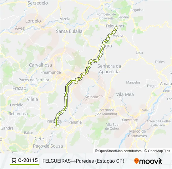 C-20115 Bus Line Map