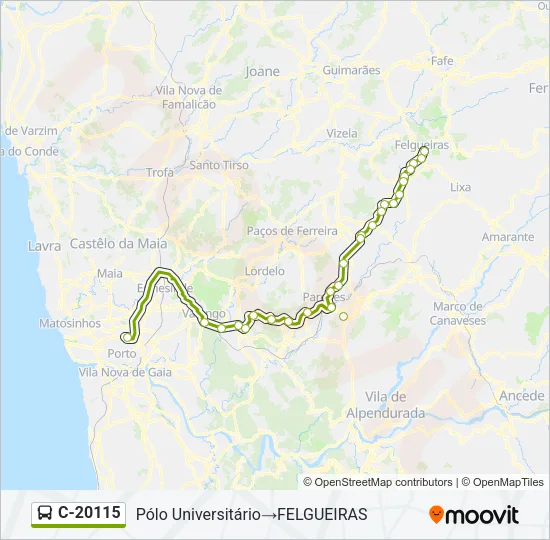 C-20115 Bus Line Map