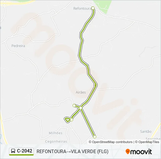 C-2042 Bus Line Map