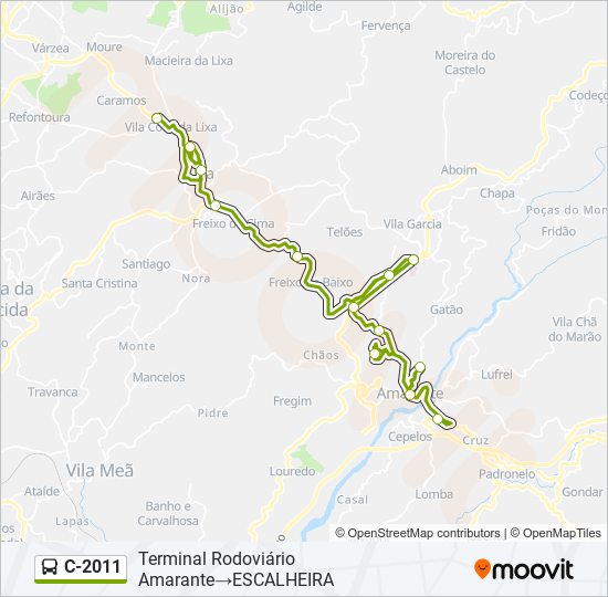 C-2011 bus Line Map