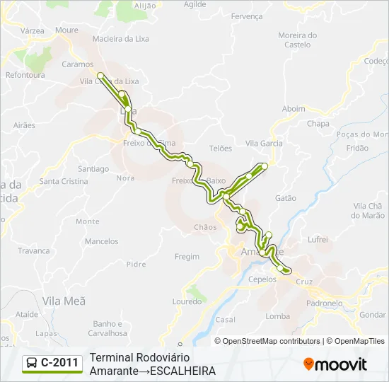 C-2011 Bus Line Map