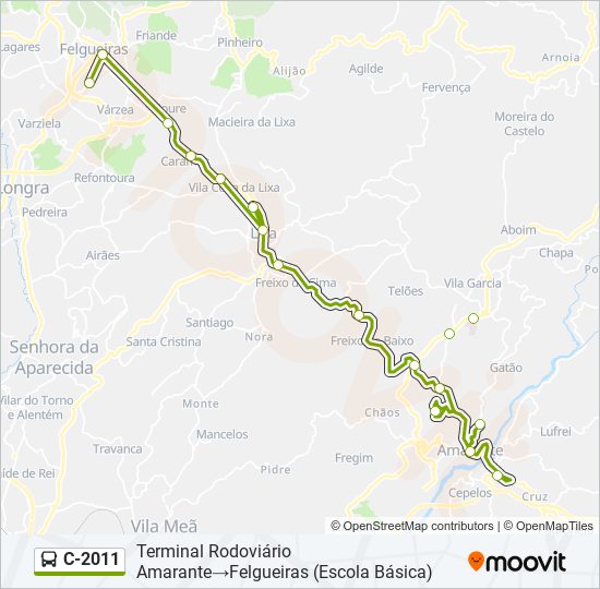 C-2011 bus Line Map