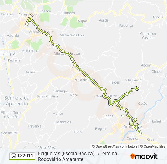 C-2011 bus Line Map