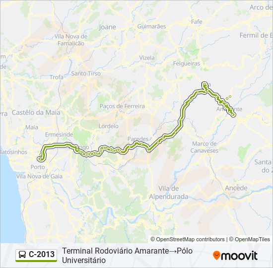 C-2013 bus Line Map