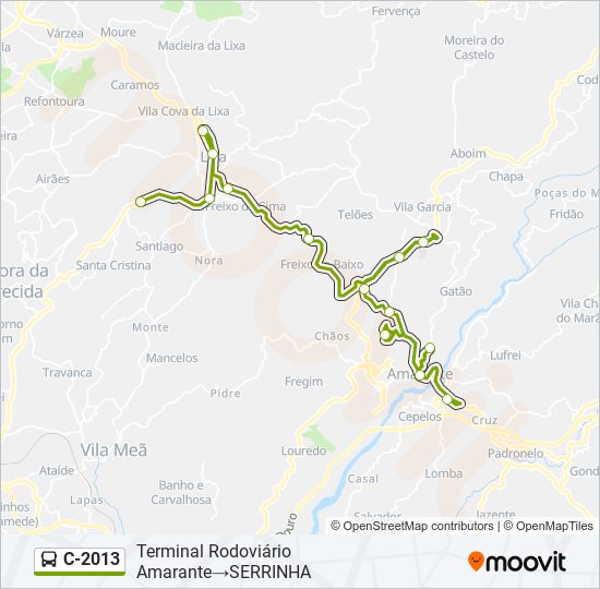 C-2013 bus Line Map