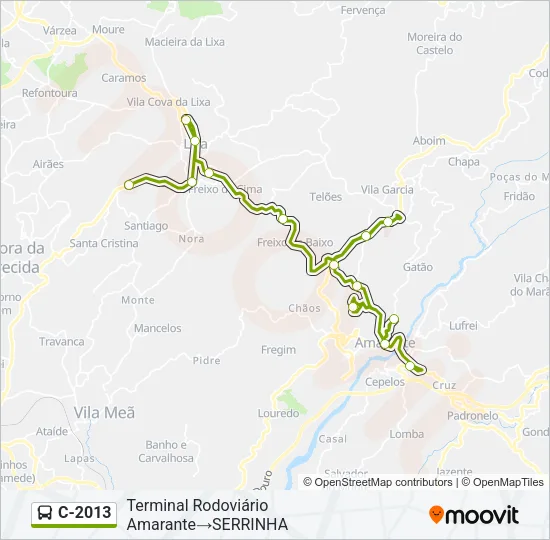 C-2013 Bus Line Map
