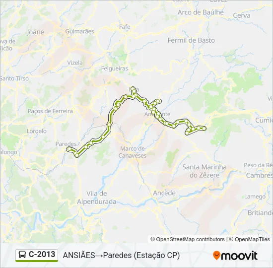 C-2013 Bus Line Map