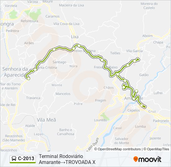 C-2013 bus Line Map