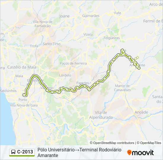 C-2013 Bus Line Map