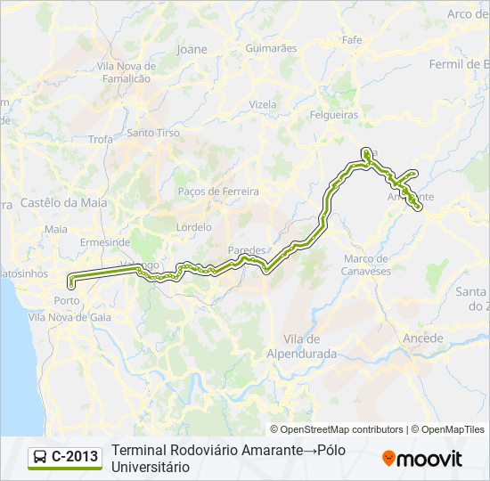 C-2013 bus Line Map