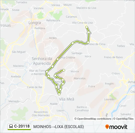 C-20118 Bus Line Map