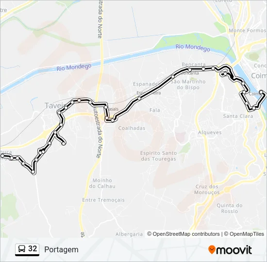 32 Bus Line Map