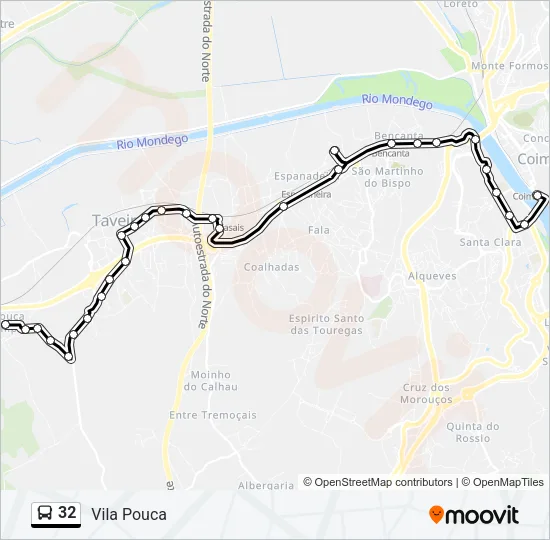 32 Bus Line Map