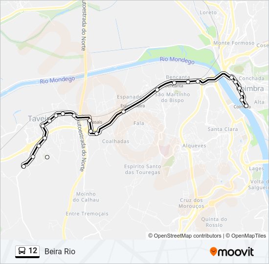 12 bus Line Map