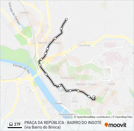 27F Bus Line Map