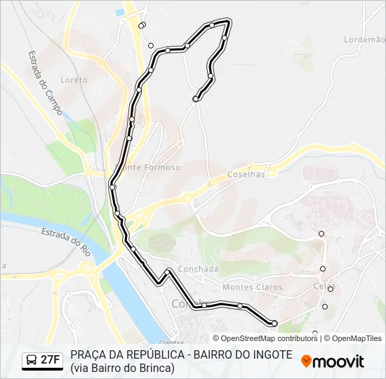 27F Bus Line Map
