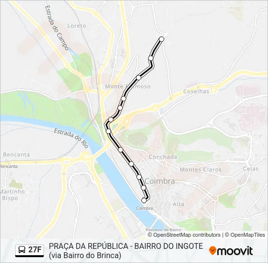 27F Bus Line Map