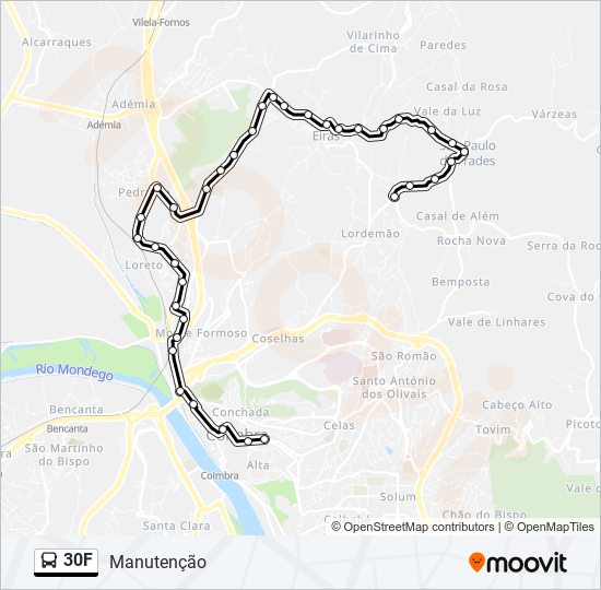 30F bus Line Map