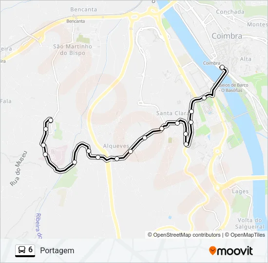 6 Bus Line Map