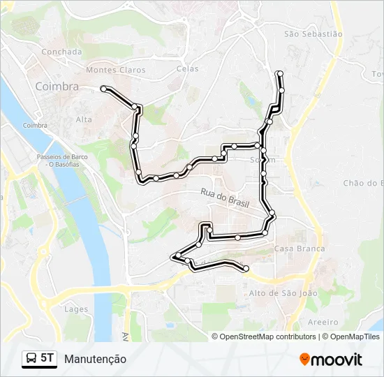 5T Bus Line Map