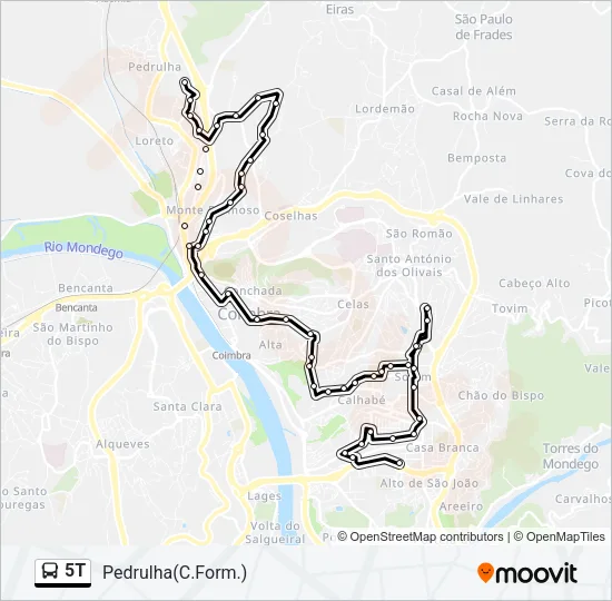 5T Bus Line Map