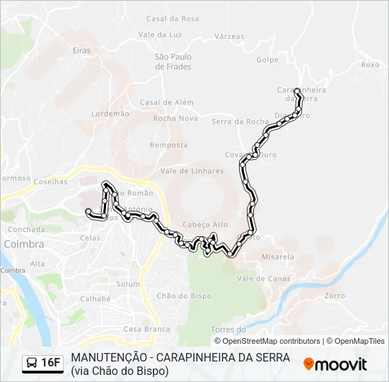 16F Bus Line Map