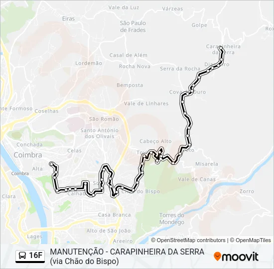 16F Bus Line Map