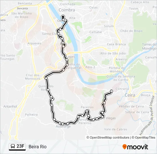 23F Bus Line Map