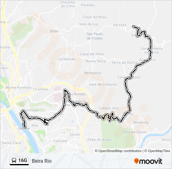 16G bus Line Map