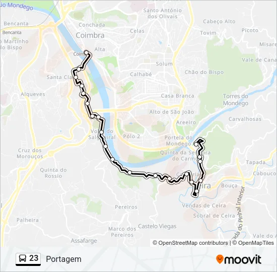 23 Bus Line Map