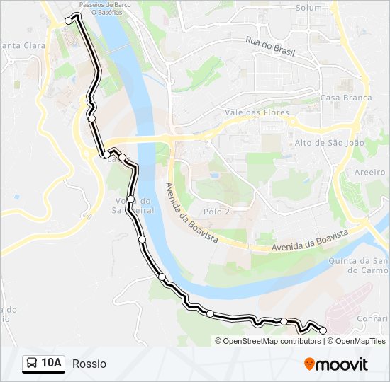 10A bus Line Map