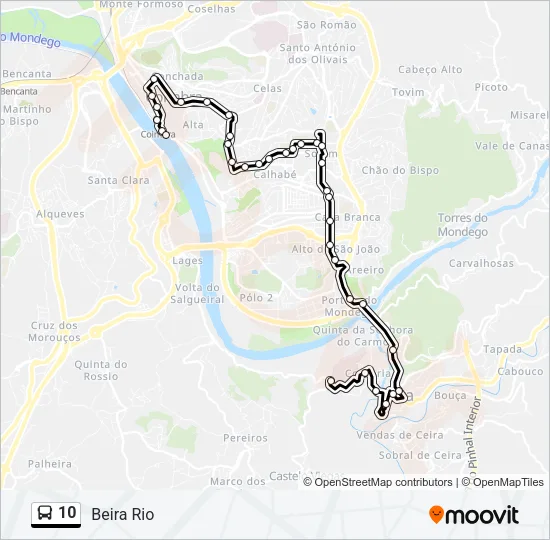 10 Bus Line Map