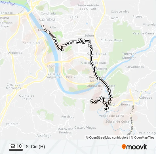10 Bus Line Map
