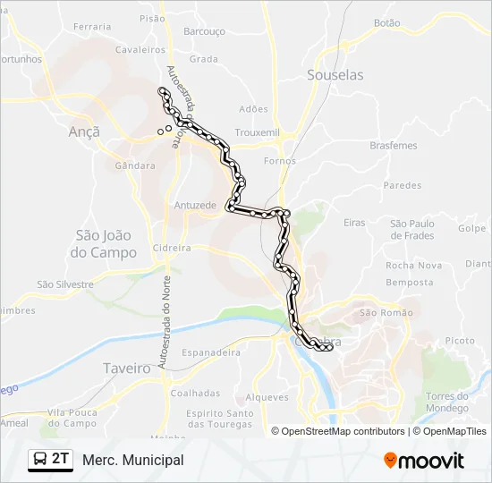 2T Bus Line Map