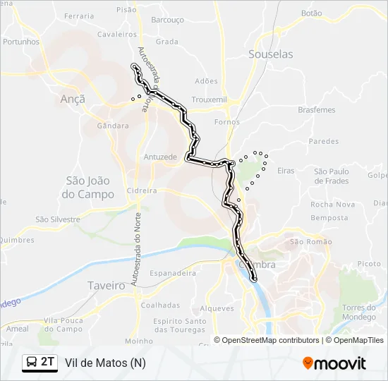 2T Bus Line Map