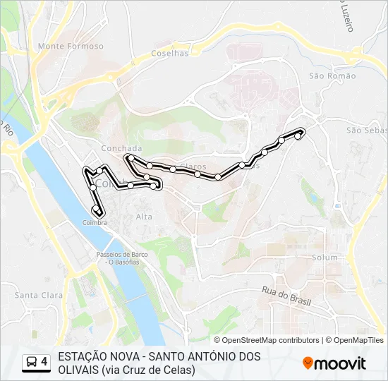 4 Bus Line Map