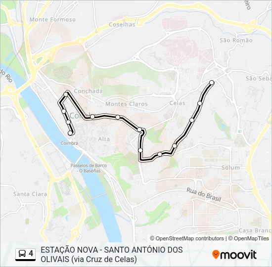 4 Bus Line Map