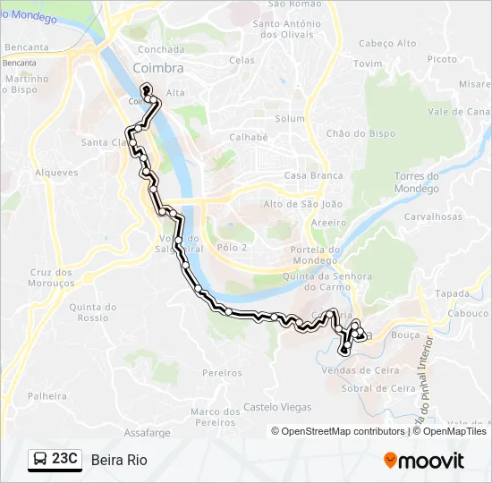 23C Bus Line Map