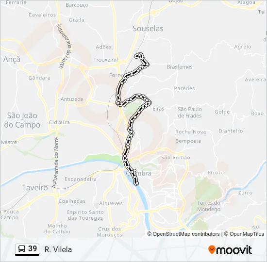 39 Bus Line Map