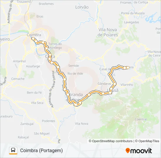 TRANSPORTES ALTERNATIVOS Bus Line Map
