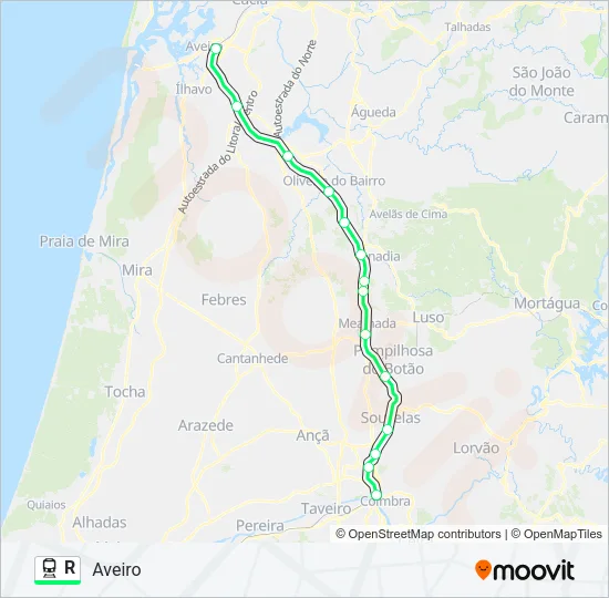 R Train Line Map